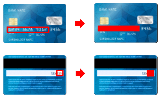 iFOREX クレジット/デビットカード撮影時の注意点